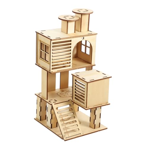 Kisangel Hamster Holzspielplatz mit Rutsche und Leiter Langlebiges Haustier Kletterhaus Sicherer Naturholz Spielplatz für Hamster Rennmäuse Meerschweinchen und Kleine Kleintiere Kisangel Hamster Holzspielplatz mit Rutsche und Leiter Langlebiges Haustier Kletterhaus Sicherer Naturholz Spielplatz für Hamster Rennmäuse Meerschweinchen und Kleine Kleintiere von Kisangel