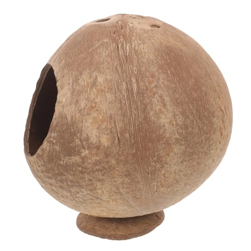 Kisangel Hamster Kokosnuss Schalen Nest Käfige Heu Chinchilla Hängematte Für Gecko Verstecke Tragbar Behandeln Hamsterhaus Kokoshüttenbett Meerschweinchen Stehen Kuscheln Kokosnussschale von Kisangel