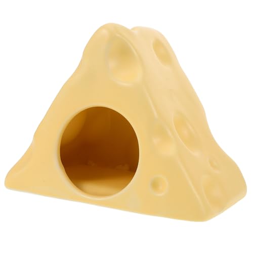 Kisangel Keramik Hamster Hideout Lebensräume Kühlung Nest Für Hamster Spielzeug Dekorative Käse Form von Kisangel