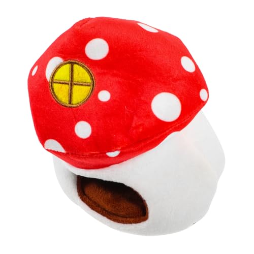 Kisangel Dekoratives Chinchillahaus Zartes Hamsterversteck Warme Hamsterhütte Pilzform Kisangel Dekoratives Chinchillahaus Zartes Hamsterversteck Warme Hamsterhütte Pilzform von Kisangel
