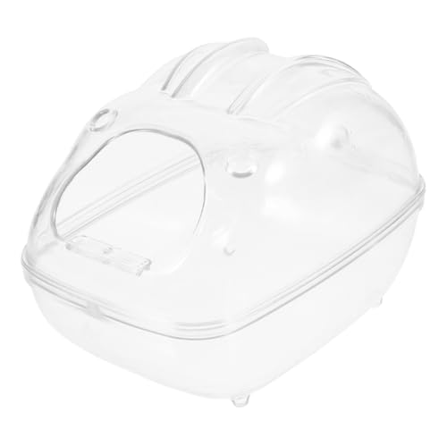 Kisangel Hamster Sandbad Box Mittelgroß Transparent Spritzschutz Sandbad Toilette Mehrzweck Käfigzubehör Für Kleine Haustiere Wie Hamster Rennmäuse Meerschweinchen von Kisangel