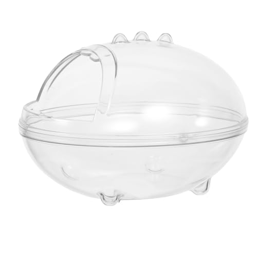 Kisangel Hamster Sandbad Box Transparent Staubdicht Multifunktional als Badewanne und Toilette für Kleintiere Käfig Zubehör für Hamster und Kleine Haustiere von Kisangel