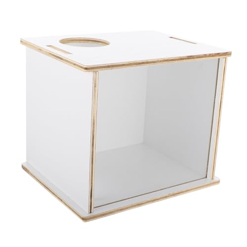 Kisangel Hamster Sandbad und Toilette aus Holz Multifunktionale Badewanne für Chinchillas und Kleine Haustiere Leicht zu Reinigen Transparent Kompakt für Zuhause und Tierbedarf von Kisangel