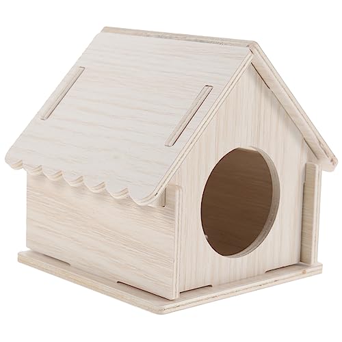 Kisangel Hamster Schlafhaus aus Holz Kleintier Versteck für Meerschweinchen Chinchillas Sicheres für Nager mit Holzmaterial für Zahnabnutzung Gemütlicher Rückzugsort für Haustiere Kisangel Hamster Schlafhaus aus Holz Kleintier Versteck für Meerschweinchen Chinchillas Sicheres für Nager mit Holzmaterial für Zahnabnutzung Gemütlicher Rückzugsort für Haustiere von Kisangel