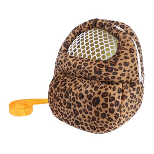 Kisangel Haustier-ausflugstasche Mit Leopardenmuster Kompakte Und Praktische Hamster-Reisetasche Leicht Zu Tragender Outdoor-Rucksack von Kisangel