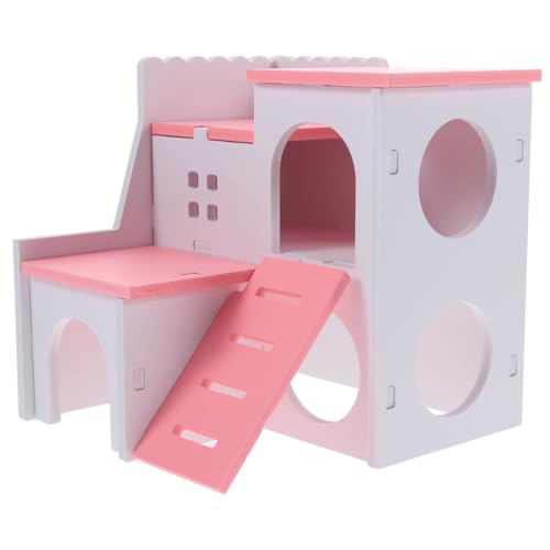 Kisangel Hamster Versteck Haus Kleintier Villa Spielplatz Nest Kletterspielzeug Atmungsaktiv Komfortabel Für Zwerghamster Kleine Nagetiere Rosa Mediterraner Stil Kisangel Hamster Versteck Haus Kleintier Villa Spielplatz Nest Kletterspielzeug Atmungsaktiv Komfortabel Für Zwerghamster Kleine Nagetiere Rosa Mediterraner Stil von Kisangel