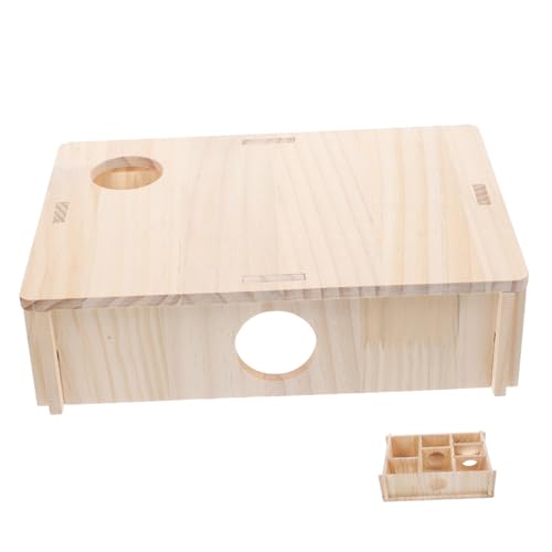 Kisangel Hamster Versteck und Labyrinth Haus aus Holz Tunnel für Kleine Nager Sicherer Rückzugsort Schlafen und Entdecken Geeignet für Hamster und Meerschweinchen Kisangel Hamster Versteck und Labyrinth Haus aus Holz Tunnel für Kleine Nager Sicherer Rückzugsort Schlafen und Entdecken Geeignet für Hamster und Meerschweinchen von Kisangel