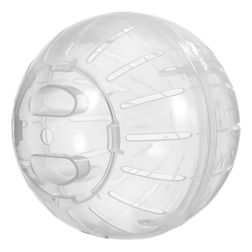 Kisangel Hamster laufkugel mit Lüftungslöchern Weiß Glatte Oberfläche für Kleine Haustiere Pfotenfreundlich Einfach zu Reinigen Geräuscharmer Spielball für Zwerghamster und Rennmäuse von Kisangel