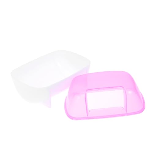 Kisangel Sandbadezimmer-Set für Haustiere Chinchilla Hamster Sandbadehaus Kunststoffbehälter Badesand von Kisangel
