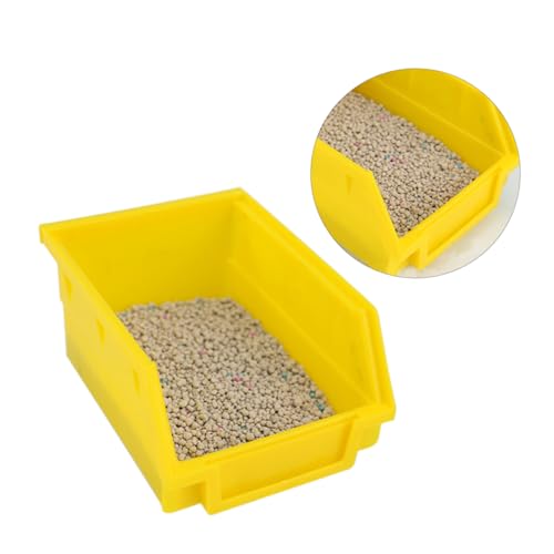 Kisangel Hamster Badezimmer Für Kleine Tiere Transparente Kunststoff-Toilette Zufälliger Farbe Für Hamster Mäuse Und Andere Kleintiere von Kisangel