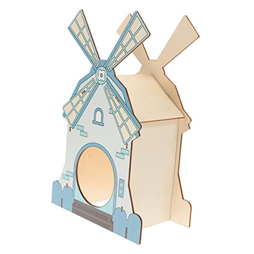 Kisangel Hamsterhaus aus Hochwertigem Holz Versteck und Spielplatz für Hamster und Kleine Nagetiere Blau für Käfige und Außengehege Sicher und Langlebig Kisangel Hamsterhaus aus Hochwertigem Holz Versteck und Spielplatz für Hamster und Kleine Nagetiere Blau für Käfige und Außengehege Sicher und Langlebig von Kisangel