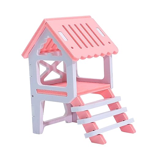 Kisangel Hamsterhaus Aus Holz Schlaf- Und Spielhaus Spielzeug Hamsternest Klein Kreatives Design Zufällige Farbe von Kisangel