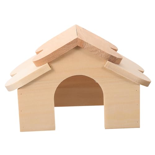 Kisangel Entzückendes Rattenhaus Holz-hamsterversteck Meerschweinchen-holzhütte Hamsterspielzeug Versteck Haustier Versteck Käfigzubehör Kisangel Entzückendes Rattenhaus Holz-hamsterversteck Meerschweinchen-holzhütte Hamsterspielzeug Versteck Haustier Versteck Käfigzubehör von Kisangel