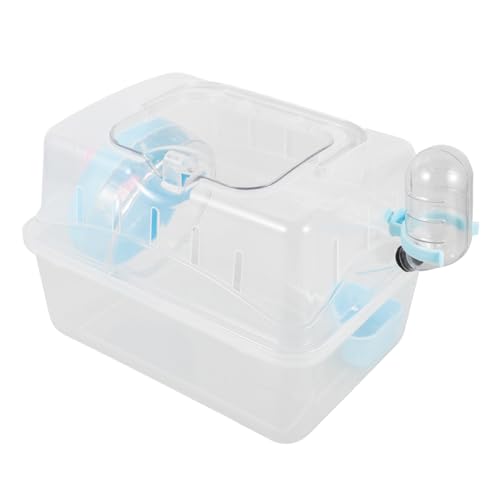 Kisangel Tragbarer Outdoor-reisekäfig für Hamster Meerschweinchen Kleintiere Tragetasche Griff Hamster-reisebox für Abenteuer Im Freien von Kisangel
