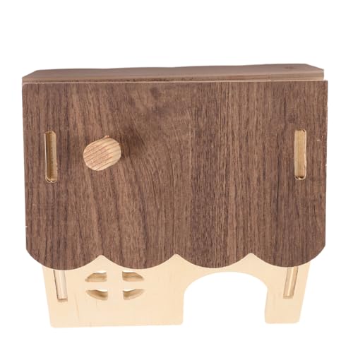 Kisangel Hamsternest Aus Holz Für Schweine Lebende Mini Fleece Plüsch Filz Terrarium Rennmaus Schildkröte Igel Hängematte Hamsterzimmer Streu Figuren Krabben von Kisangel