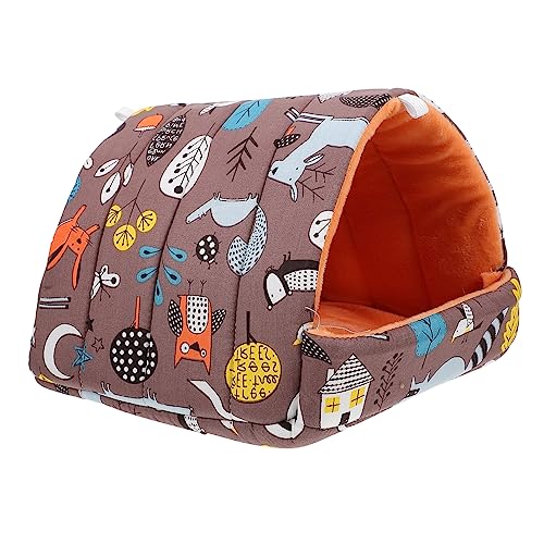 Kisangel Hamsternest Katze Hängematte Bett Schweine Meerschweinchen Versteck Vlies Hundebetten Hamsterkäfig Gopher Hamsterhäuser Und Verstecke Vogelnest Frettchen Katzenbett Baumwolltuch von Kisangel
