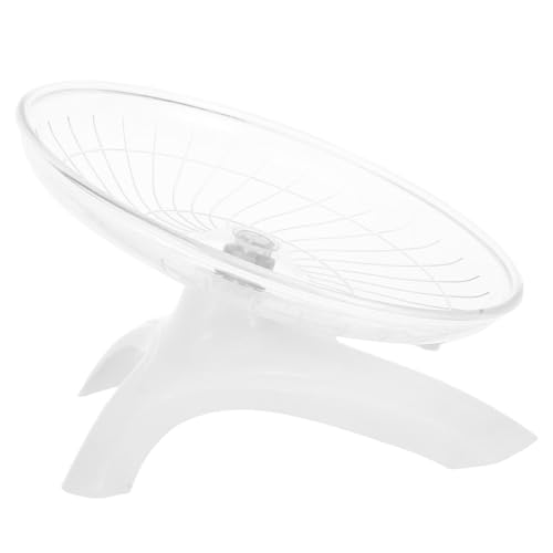 Kisangel Hamsterrad Laufrad Saucer Design Geräuschlos Nagerspielzeug für Hamster Rennmäuse Chinchillas Meerschweinchen Kleintiere Trainingsrad frei von Lärm für Gesunde Bewegung von Kisangel