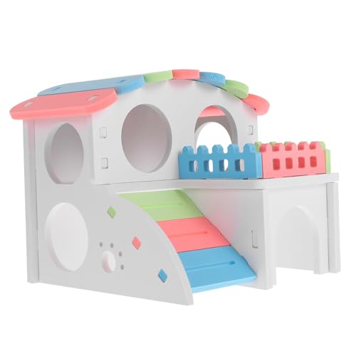 Kisangel Hamsterversteck aus Bunt Kleines Haustier-spielhaus Atmungsaktiv Wärmeisolierend für kleine Nagetiere Rennmäuse und Chinchillas Sicheres Versteck und Spielplatz Kisangel Hamsterversteck aus Bunt Kleines Haustier-spielhaus Atmungsaktiv Wärmeisolierend für kleine Nagetiere Rennmäuse und Chinchillas Sicheres Versteck und Spielplatz von Kisangel