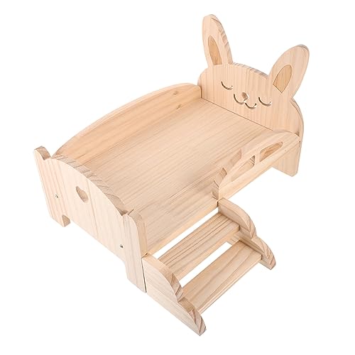 Kisangel Umweltfreundliches Meerschweinchenbett Aus Holz Multifunktionales Bett für Hamster Eichhörnchen Sicher Bequem Kisangel Umweltfreundliches Meerschweinchenbett Aus Holz Multifunktionales Bett für Hamster Eichhörnchen Sicher Bequem von Kisangel