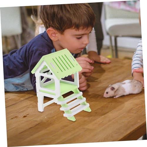 Kisangel Hamstervilla aus Langlebigem Material mit Leiter Kleintierhaus für Zwerghamster Meerschweinchen und Kleine Nager Geräumiges Versteck zum Ausruhen und Fressen Nest Grün Kisangel Hamstervilla aus Langlebigem Material mit Leiter Kleintierhaus für Zwerghamster Meerschweinchen und Kleine Nager Geräumiges Versteck zum Ausruhen und Fressen Nest Grün von Kisangel