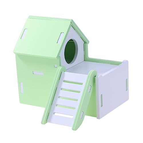 Kisangel Hamsterhaus Mit Großer Kapazität Grünes Holzschloss Leiter Versteck Für Tiere Kisangel Hamsterhaus Mit Großer Kapazität Grünes Holzschloss Leiter Versteck Für Tiere von Kisangel