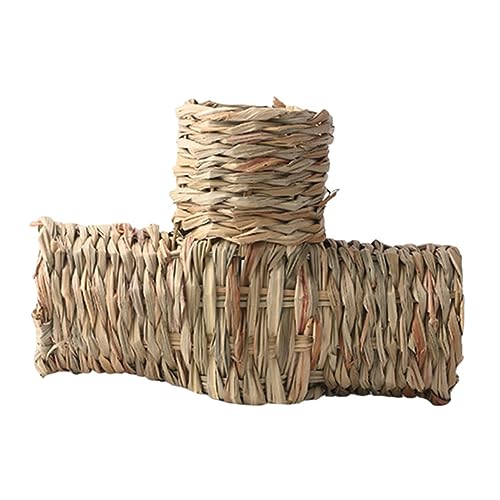 Kisangel Handgefertigter Hamster Tunnel aus Premium Gras Robustes Kleintier mit Sicherem Versteck für Hamster Meerschweinchen und Chinchillas Stressreduzierend Langlebig und Glatt Kisangel Handgefertigter Hamster Tunnel aus Premium Gras Robustes Kleintier mit Sicherem Versteck für Hamster Meerschweinchen und Chinchillas Stressreduzierend Langlebig und Glatt von Kisangel