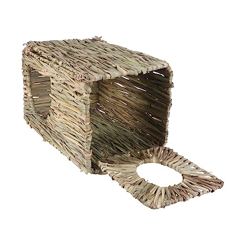 Kisangel Handgefertigtes Kleintier Schlafhaus aus Natürlichem Stroh Faltbares Nest für Kaninchen Meerschweinchen Igel Geeignet als Kuschelige Höhle und Zahnfreundliches Beige Kisangel Handgefertigtes Kleintier Schlafhaus aus Natürlichem Stroh Faltbares Nest für Kaninchen Meerschweinchen Igel Geeignet als Kuschelige Höhle und Zahnfreundliches Beige von Kisangel
