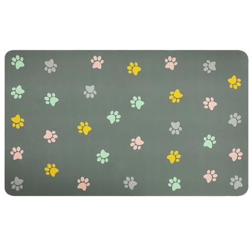 Kisangel Haustier Futtermatte Trockenwasserspender Matte Katzenfutter Matten Hundenapf Matte Haustier Mahlzeit Matte Haustier Essmatte oder Hunde u von Kisangel