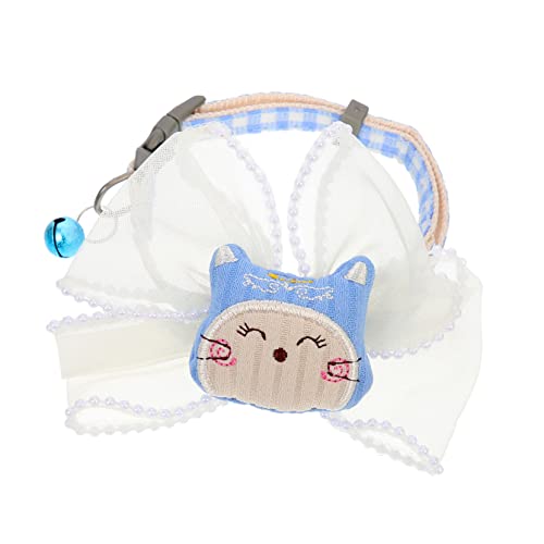 Kisangel Katzenhalsband Mit Fliege Dekoratives Kätzchenhalsband Widerstandsfähige Katzenfliege Entzückendes Haustier-Accessoire Für Stilvolle Katzenfotos von Kisangel