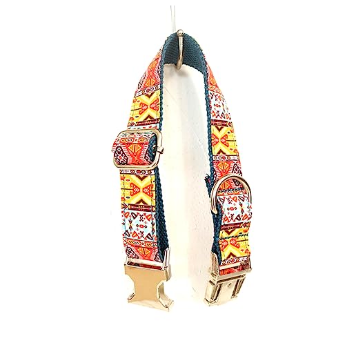 Kisangel Elegantes Handgemachtes Hundehalsband Haustierhalsband für Hund und Katze Ethno Design Größe L - Langlebiges Material Kisangel Elegantes Handgemachtes Hundehalsband Haustierhalsband für Hund und Katze Ethno Design Größe L - Langlebiges Material von Kisangel
