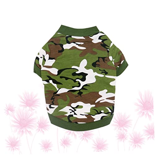 Kisangel Haustier-hundemantel Für Hunde Outdoor Zuhause Alltagskleidung Bequeme Welpenkleidung Camouflage Größe L von Kisangel