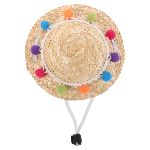 Kisangel Haustier-Strohhut-Festival Hund Für Welpe Ball Pet Stroh Gewebte Kappe Haustierhut Urlaub Party Geflochten Gestrickt Sommer Erste Haustiere Kostümzubehör Dekorativer Katzenhut Kisangel Haustier-Strohhut-Festival Hund Für Welpe Ball Pet Stroh Gewebte Kappe Haustierhut Urlaub Party Geflochten Gestrickt Sommer Erste Haustiere Kostümzubehör Dekorativer Katzenhut von Kisangel