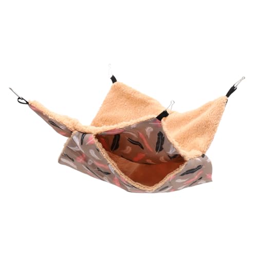 Kisangel Baumwolle Meerschweinchen Versteck Hamster Hängematte Warm Und Komfortabel Versteck Bett Für Haustiere von Kisangel