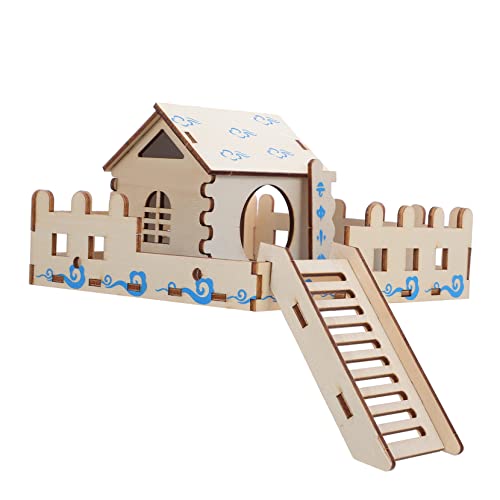 Kisangel Pet Wooden House Für Hamster Kletterspielzeug Mit Leiter Und Plattform Fördert Und Kleiner Haustiere Langlebig Und Atmungsaktiv Für Hamster Und Andere Kleintiere Kisangel Pet Wooden House Für Hamster Kletterspielzeug Mit Leiter Und Plattform Fördert Und Kleiner Haustiere Langlebig Und Atmungsaktiv Für Hamster Und Andere Kleintiere von Kisangel