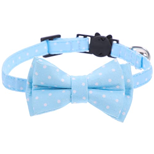 Kisangel Hundehalsband Katzenhalsband Mit Fliege Hundehalsband Mit Fliege Haustierhalsband Mit Glöckchen Verstellbar Für Mehr Komfort von Kisangel
