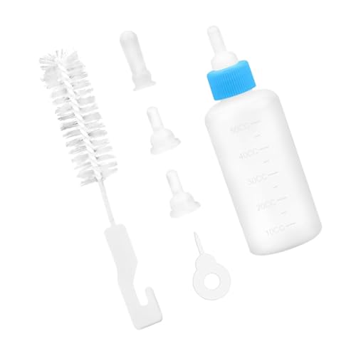 Kisangel Haustier-stillflaschen-Set – Wiederverwendbare Silikon-Flasche Für Kleintiere Katzen Welpen Und Kätzchen von Kisangel