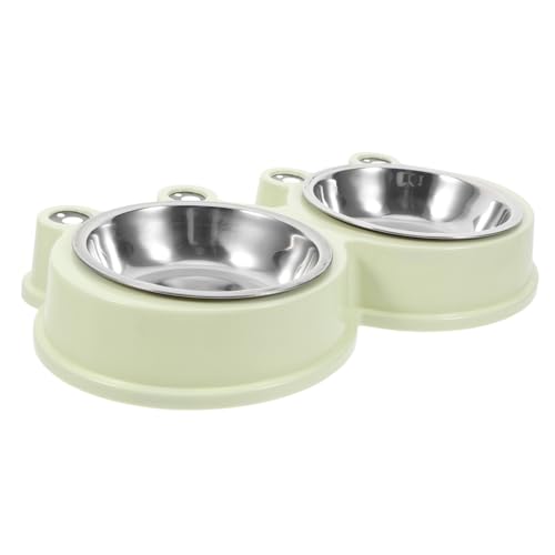 Kisangel Doppelter Haustiernapf Aus Edelstahl rutschfeste Futter Und Wasserschüssel Für Kleine Hunde Und Katzen Langlebige Futternäpfe Mit Rutschfester Unterlage Für Tägliche Kisangel Doppelter Haustiernapf Aus Edelstahl rutschfeste Futter Und Wasserschüssel Für Kleine Hunde Und Katzen Langlebige Futternäpfe Mit Rutschfester Unterlage Für Tägliche von Kisangel