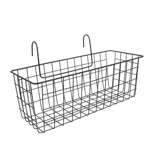 Kisangel Heufütterung Kleiner Heubeutel für Haustiere Heuhalter für Meerschweinchenkäfig Kleiner Heukorb für Tiere Loch Häschen-Heu-Futterspender Futterkaninchen Eisen Black von Kisangel