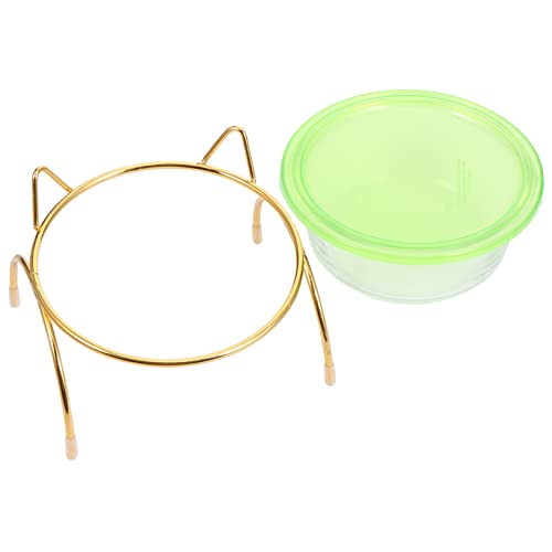 Kisangel Hochgestellter Katzennapf mit Neigungsdesign Wassernapf Futternapf für Katzen Ergonomische Nackenstütze Leicht zu Reinigen für Entspannte Mahlzeiten von Kisangel
