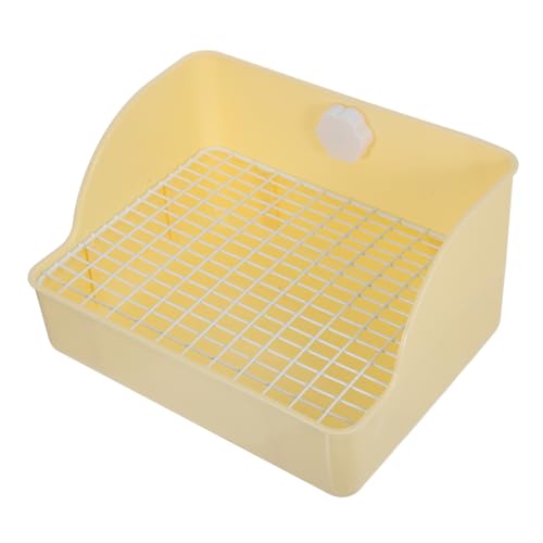 Kisangel Hochwertige Eck Toilette für Kleine Tiere für Kaninchen Meerschweinchen und Chinchillas Spritzschutz Langlebig Einfach zu Reinigen Fördert die Hygiene im Käfig von Kisangel