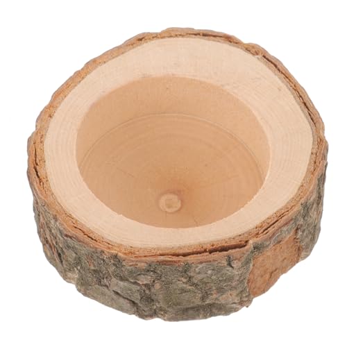 Kisangel Holz Futternapf für Meerschweinchen und Kaninchen Verschleißfester Chinchilla Napf Langlebige Futter und Wasserschale Glatte Oberfläche Leicht zu Reinigen Geeignet für Kleine von Kisangel