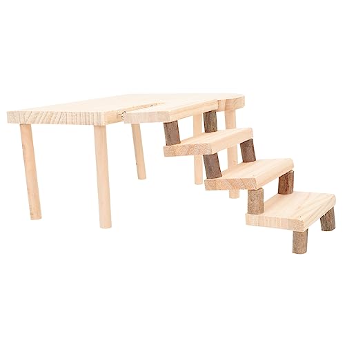 Kisangel Holzspielzeug für Hamster und Kleine Tiere Kletterplattform mit Rampe Langlebig und Beißfest Fördert Bewegung und Koordination Einfach zu Befestigen für Käfige Kisangel Holzspielzeug für Hamster und Kleine Tiere Kletterplattform mit Rampe Langlebig und Beißfest Fördert Bewegung und Koordination Einfach zu Befestigen für Käfige von Kisangel