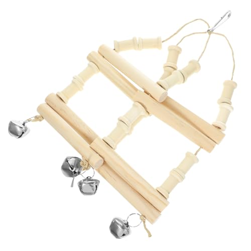 Kisangel Holzvogelspielzeug Papageien Schaukelspielzeug für Vogelkäfige Stabiles und Sicheres Material für und Bewegung Ihrer Haustiere von Kisangel