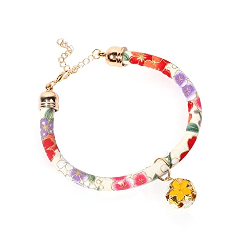 Kisangel Verstellbares Haustierhalsband Kreatives Blumendesign Katzen- Und Hundehalsband Glocken-zubehör Für Mittelgroße Haustiere von Kisangel