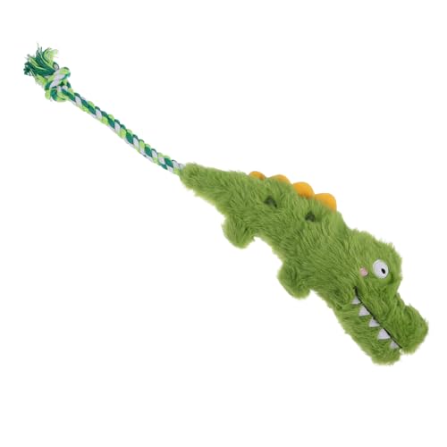 Kisangel Quietschspielzeug Für Hunde Plüsch-Alligator Kauspielzeug Für Hunde Interaktives Quietschspielzeug Für Mittelgroße Und Große Hunde von Kisangel