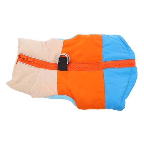Kisangel Hunde Winterweste Modischer Hundemantel für Herbst und Winter Atmungsaktiv Wendbar für Hunde Blau Gelb und Orange S Kisangel Hunde Winterweste Modischer Hundemantel für Herbst und Winter Atmungsaktiv Wendbar für Hunde Blau Gelb und Orange S von Kisangel