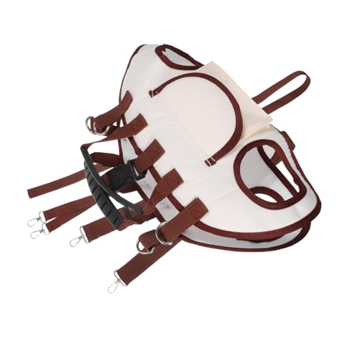 Kisangel Hunde gehen aus Tragetasche aus Dog Backpack Hundeumhängetasche welpentasche Tierträgertasche Atmungsaktive Umhängetasche für Haustiere Hund schultertrage Dog Handbag Beige von Kisangel