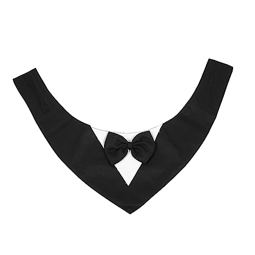 Kisangel Hundehalsband Bandana mit Fliege Hundekostüm für Geburtstagsfeiern Stilvolles Hundehalstuch für Besondere Anlässe und Unvergessliche Erinnerungen von Kisangel