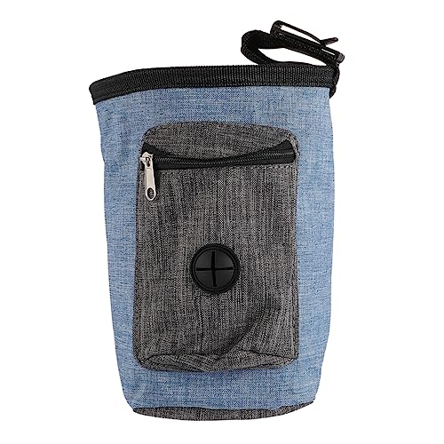 Kisangel Hundeleckerli Trainingstasche mit Verstellbarem Gürtel Praktische Bauchtasche für Hundefutter und Snacks Beim Training Blau von Kisangel