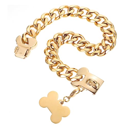 Kisangel Hundeleine Halsband Für Welpen Hundehalsbänder Für Welpen Zartes Hundehalsband Halsketten Aus Edelstahl Für Hunde Zubehör Stahl Haustier Kisangel Hundeleine Halsband Für Welpen Hundehalsbänder Für Welpen Zartes Hundehalsband Halsketten Aus Edelstahl Für Hunde Zubehör Stahl Haustier von Kisangel